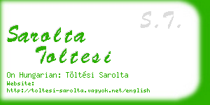 sarolta toltesi business card